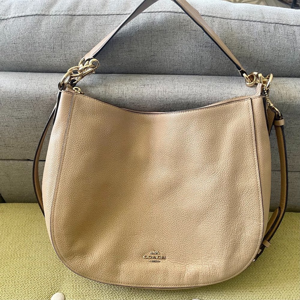 Cream Colored Coach Purse